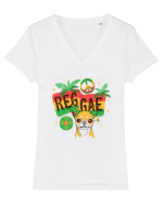 chillin chihuahua Tricou mânecă scurtă guler V Damă Evoker