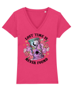 Lost Time Is Never Found Tricou mânecă scurtă guler V Damă Evoker