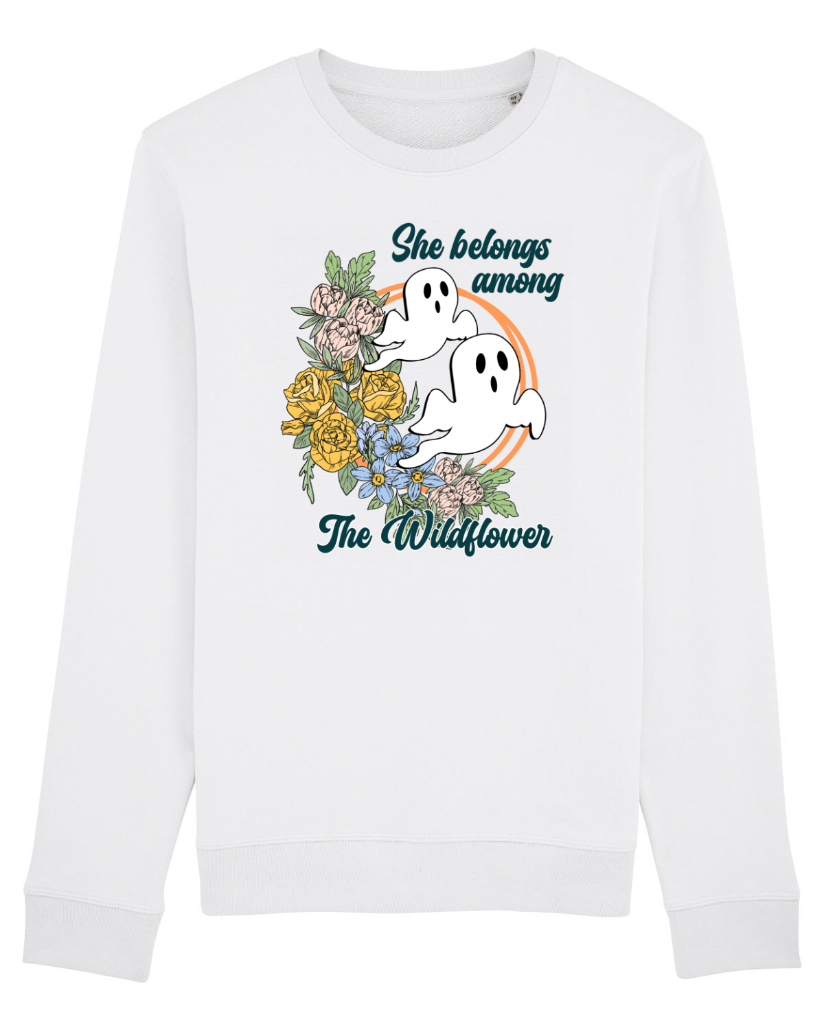 Bluză mânecă lungă Unisex Rise White