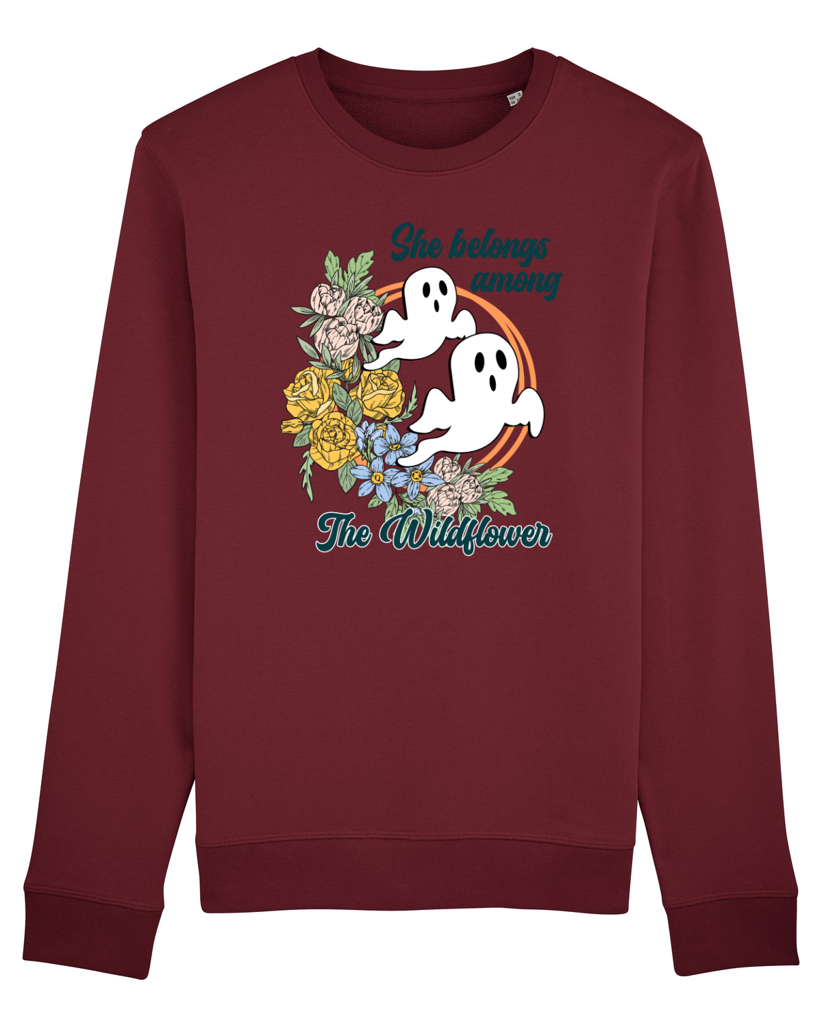 Bluză mânecă lungă Unisex Rise Burgundy