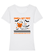 Smell My Feet Give Me Something Good To Eat Tricou mânecă scurtă guler larg fitted Damă Expresser