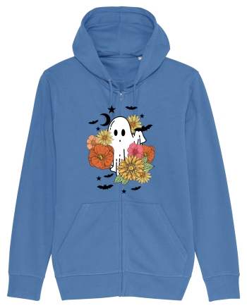 Spooky Fall Boo Bright Blue