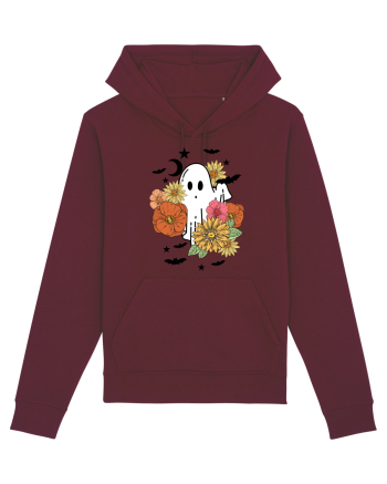 Spooky Fall Boo Burgundy