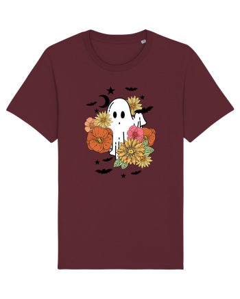 Spooky Fall Boo Burgundy