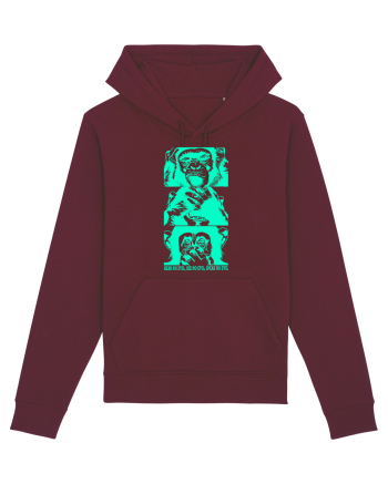 neon monkeyz Burgundy