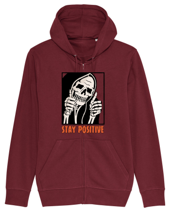 Stay Positive Burgundy