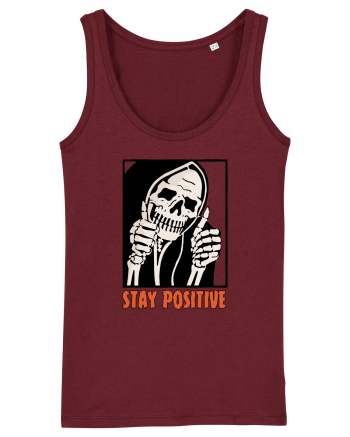 Stay Positive Burgundy