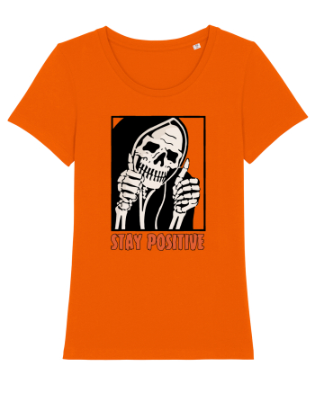 Stay Positive Bright Orange