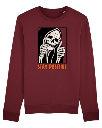 Stay Positive Burgundy