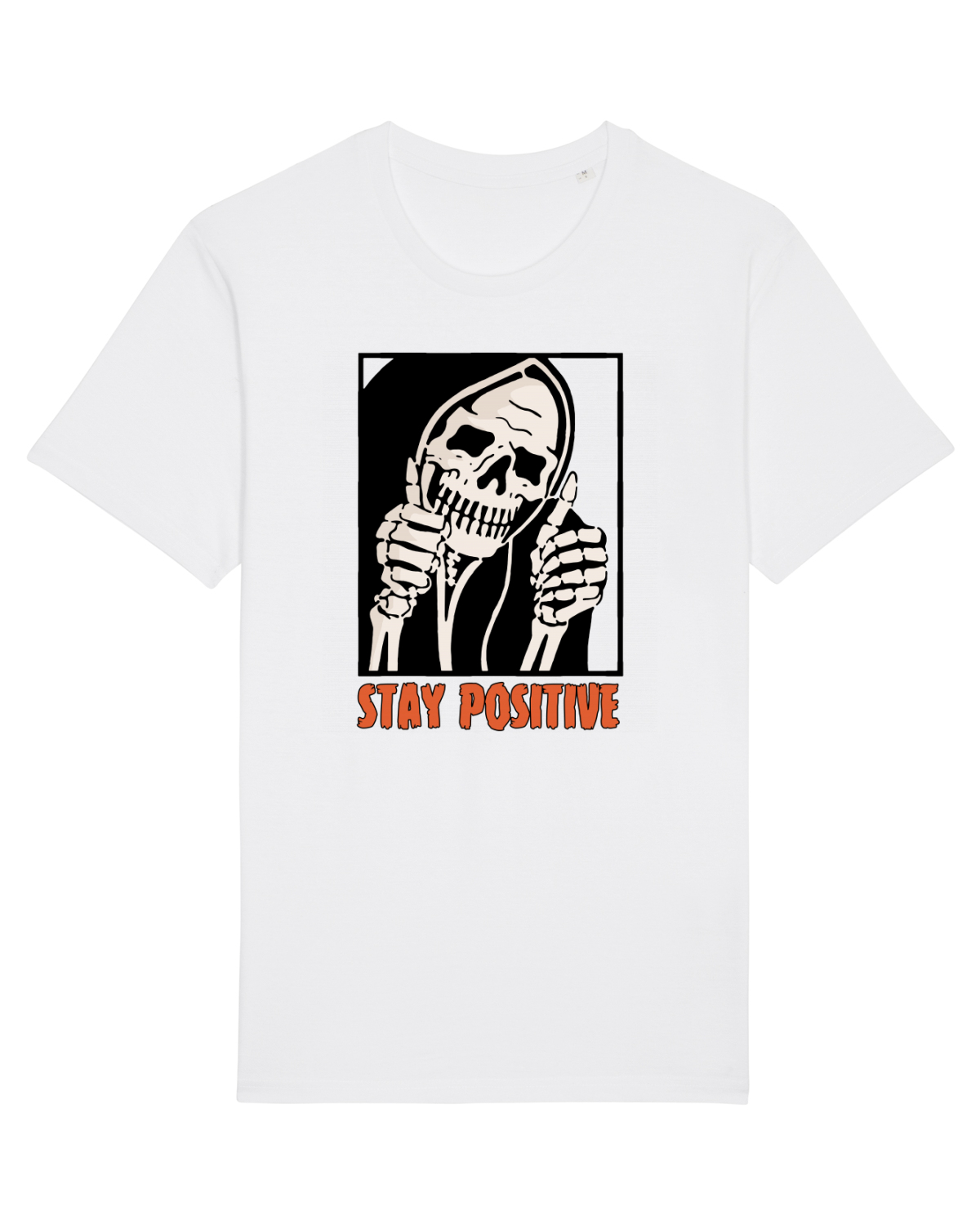 Tricou mânecă scurtă Unisex Rocker White