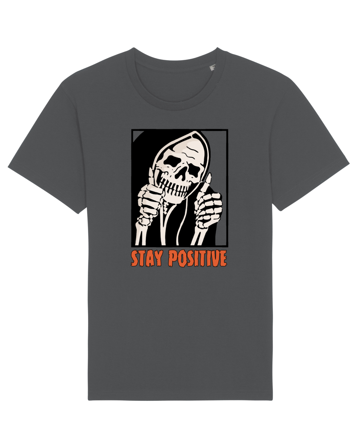 Tricou mânecă scurtă Unisex Rocker Anthracite