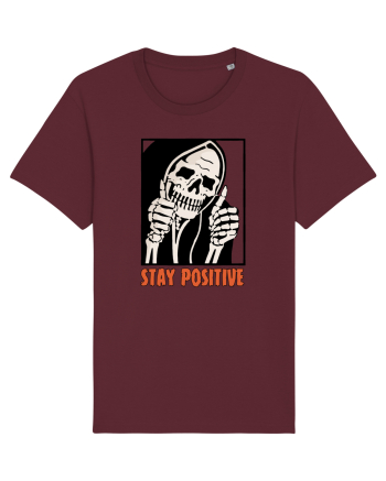 Stay Positive Burgundy