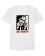Stay Positive Tricou mânecă scurtă guler larg Bărbat Skater