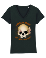 There Is Magic Within Your Soul Tricou mânecă scurtă guler V Damă Evoker