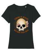There Is Magic Within Your Soul Tricou mânecă scurtă guler larg fitted Damă Expresser