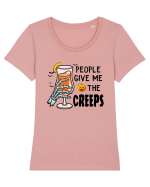 Trick or Taste Tricou mânecă scurtă guler larg fitted Damă Expresser