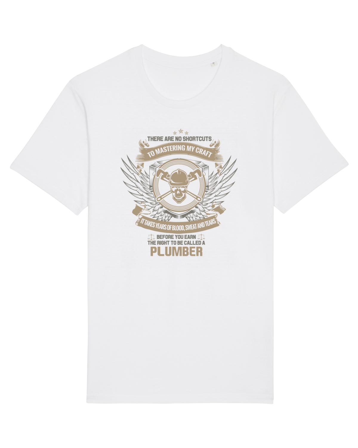 Tricou mânecă scurtă Unisex Rocker White