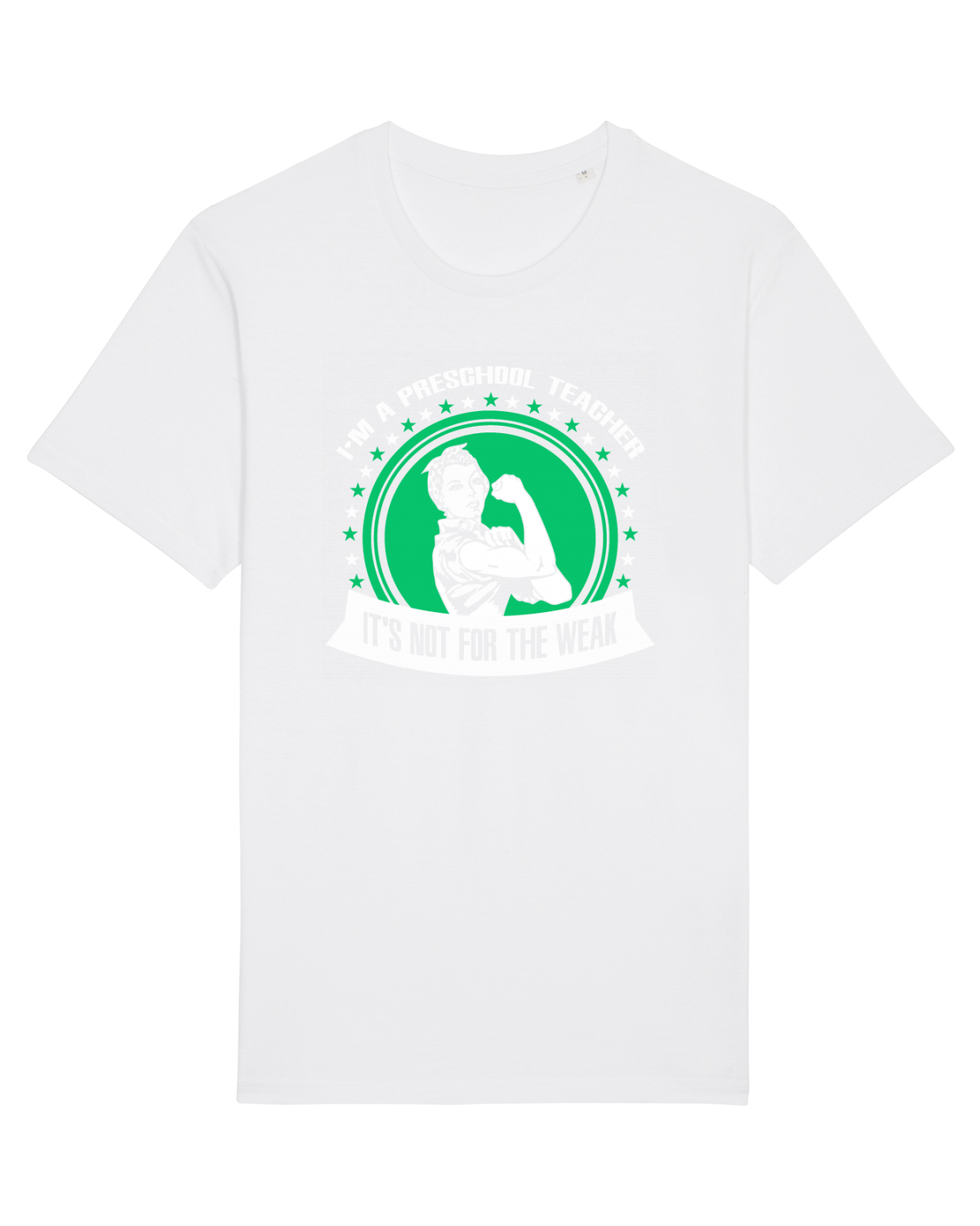 Tricou mânecă scurtă Unisex Rocker White