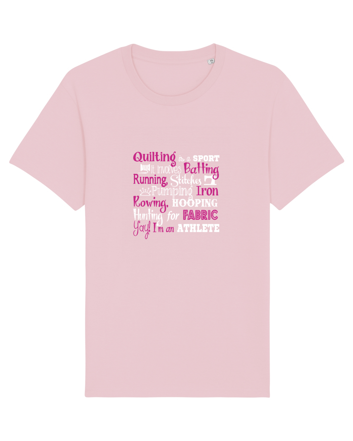Tricou mânecă scurtă Unisex Rocker Cotton Pink