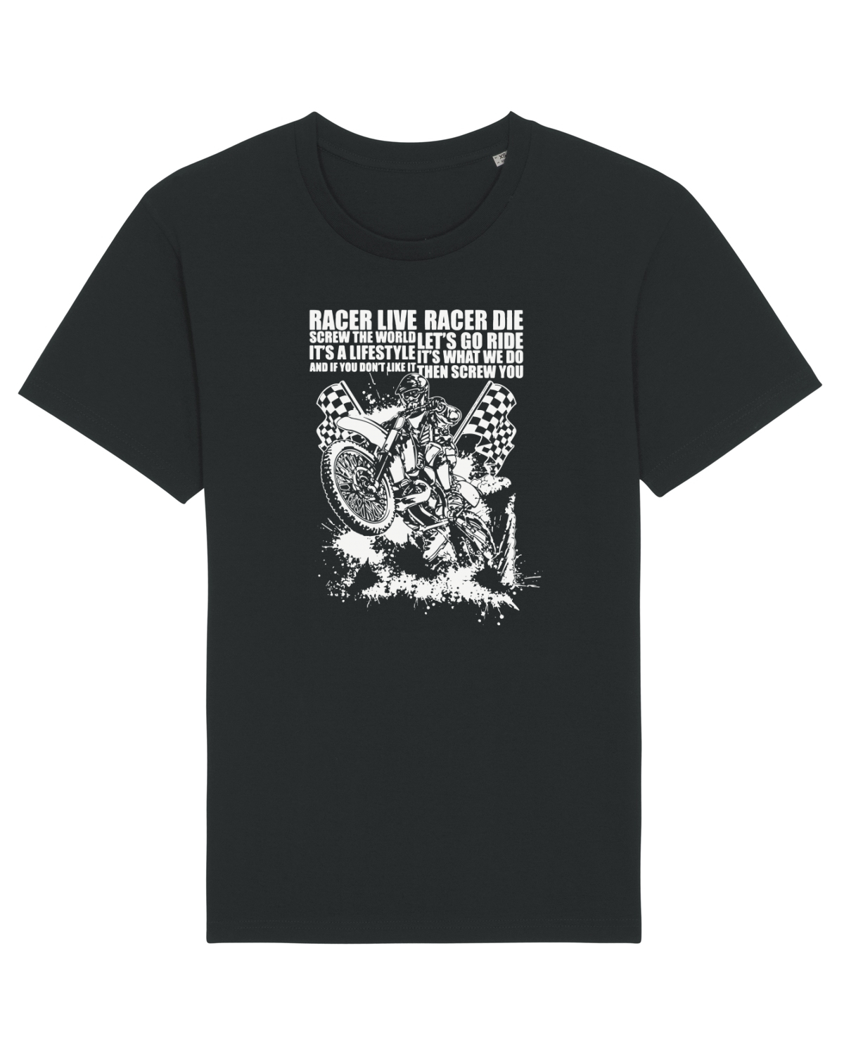 Tricou mânecă scurtă Unisex Rocker Black