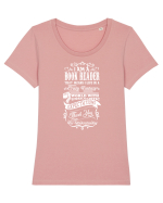BOOK READER Tricou mânecă scurtă guler larg fitted Damă Expresser