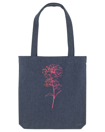 Pink Flower Midnight Blue