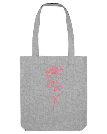 Pink Flower Heather Grey
