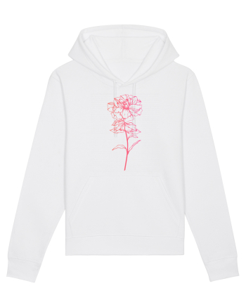 Pink Flower White