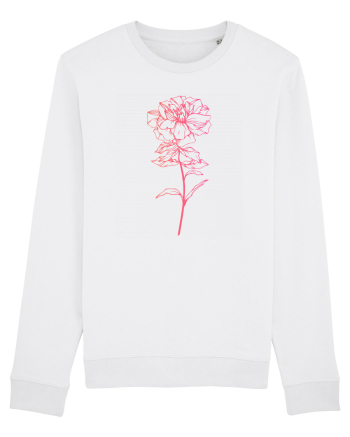 Pink Flower White