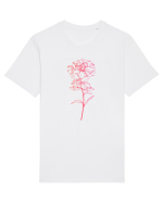 Pink Flower Tricou mânecă scurtă Unisex Rocker
