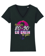 Generația 80 - 90 cu cheia la gât Tricou mânecă scurtă guler V Damă Evoker
