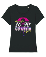 Generația 80 - 90 cu cheia la gât Tricou mânecă scurtă guler larg fitted Damă Expresser