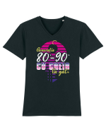 Generația 80 - 90 cu cheia la gât Tricou mânecă scurtă guler V Bărbat Presenter