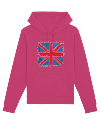 British Flag | UK Flag | England Distressed Flag Raspberry