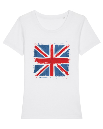 British Flag | UK Flag | England Distressed Flag White