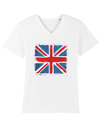 British Flag | UK Flag | England Distressed Flag White