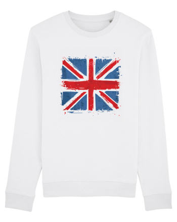 British Flag | UK Flag | England Distressed Flag White