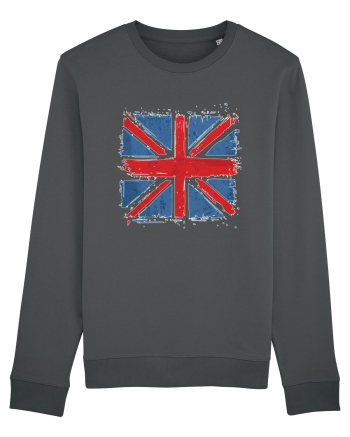 British Flag | UK Flag | England Distressed Flag Anthracite