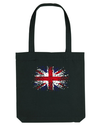 British Flag | UK Flag | England Grunge Flag Black