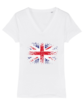 British Flag | UK Flag | England Grunge Flag White