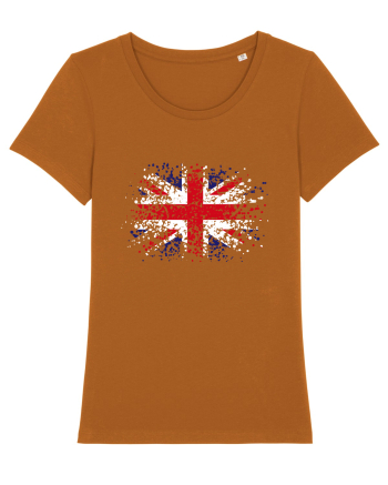 British Flag | UK Flag | England Grunge Flag Roasted Orange