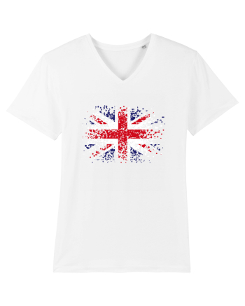 British Flag | UK Flag | England Grunge Flag White