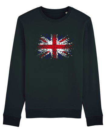 British Flag | UK Flag | England Grunge Flag Black