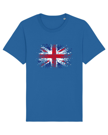 British Flag | UK Flag | England Grunge Flag Royal Blue