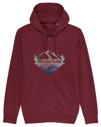 Adventure Awaits Burgundy