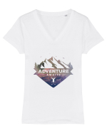 Adventure Awaits Tricou mânecă scurtă guler V Damă Evoker