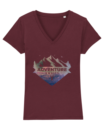 Adventure Awaits Burgundy
