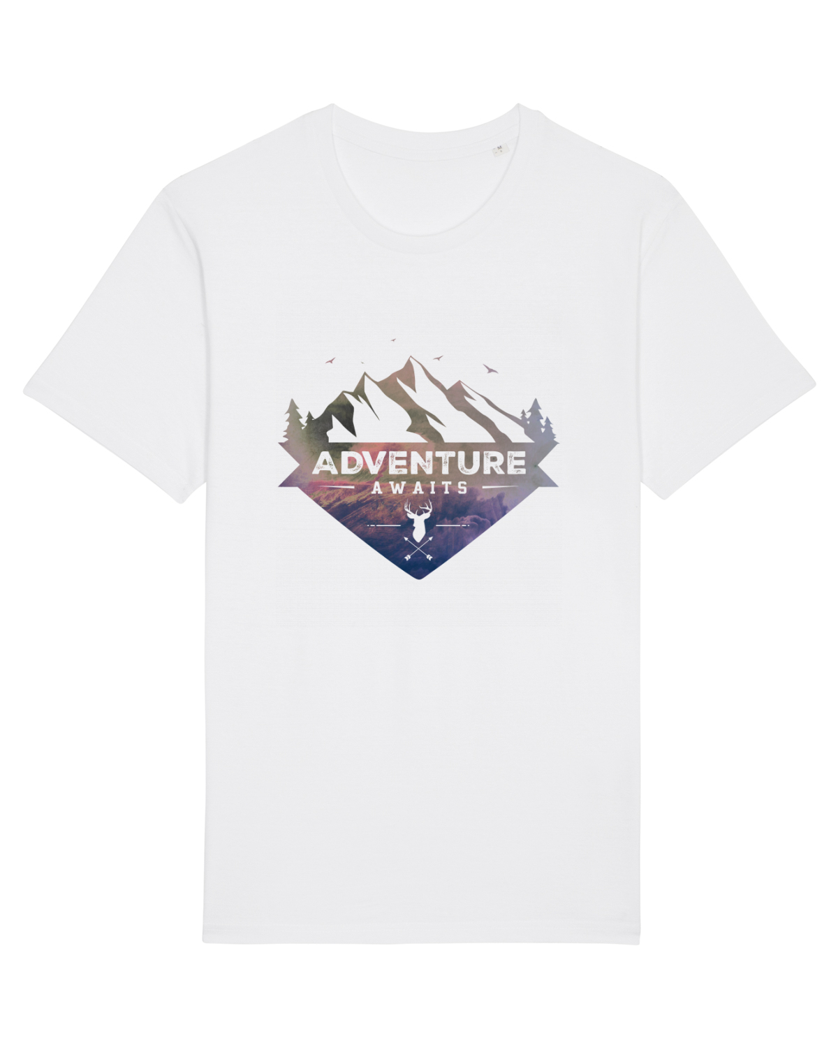Tricou mânecă scurtă Unisex Rocker White