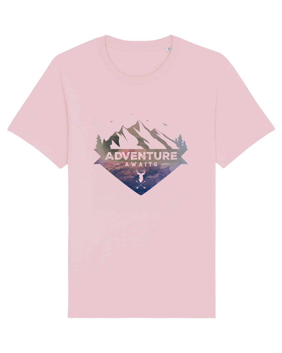 Tricou mânecă scurtă Unisex Rocker Cotton Pink