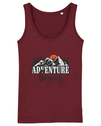 Adventure Begin Burgundy